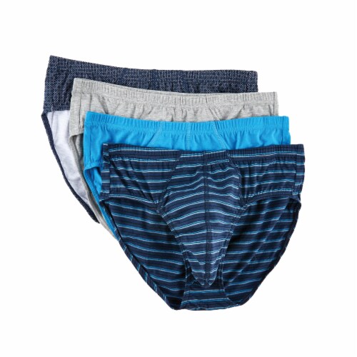 MBU0006 Dip 4 Pack Cotton Basics Sport Briefs - Assorted, M - Fred Meyer