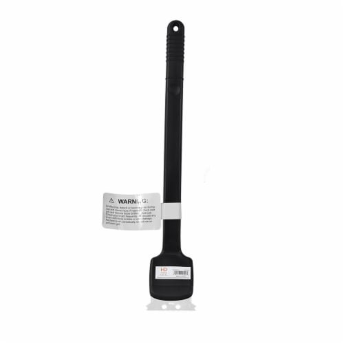 HD Designs Grill® Plastic Handle Grill Brush - Black Perspective: front