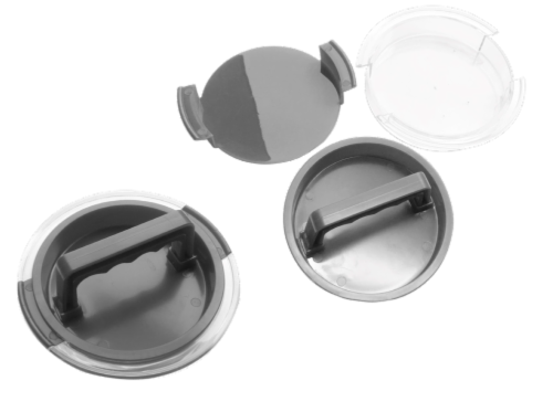 HD Designs Grill Single Burger Press - Gray Perspective: front