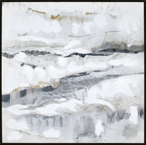Marbled Art Framed Canvas Perspective: front