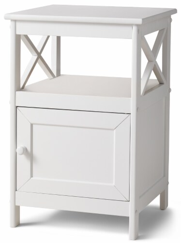 Everyday Living Nightstand - White Perspective: front