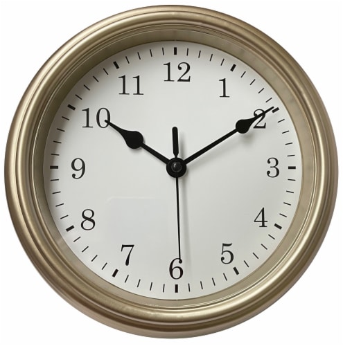 Everyday Living Champagne Color Wall Clock Perspective: front