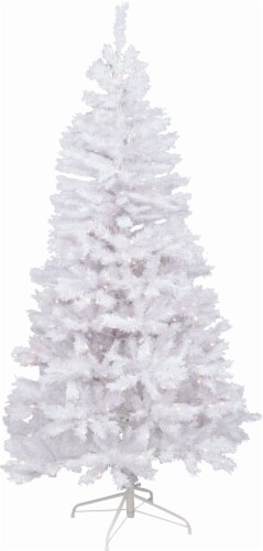 Holiday Home Pre-Lit Artificial Tree - White/Clear Perspective: front