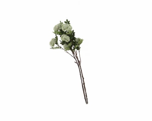 HD Designs Sedum Stem Decor - White Perspective: front
