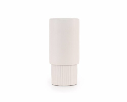 HD Designs Line Pedestal Decor - Cream Perspective: front