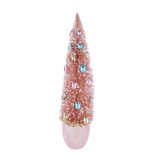 Holiday Home Bristle Brush Egg Tree - Pink Perspective: front