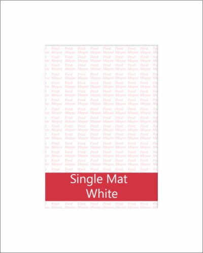 Fred Meyer 5x7 Single White Mat Perspective: front