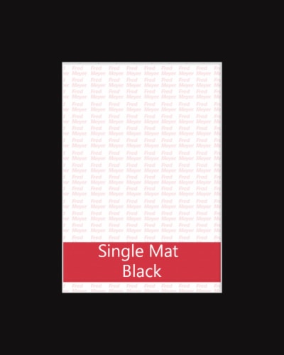 Fred Meyer 8x10 Single Black Mat Perspective: front