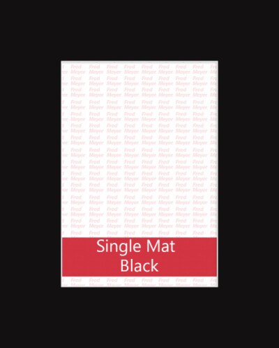 Fred Meyer Open Black Single Mat Perspective: front