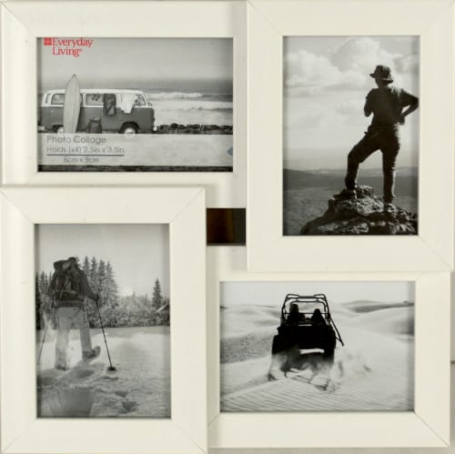 Fred Meyer White Collage Frame Perspective: front