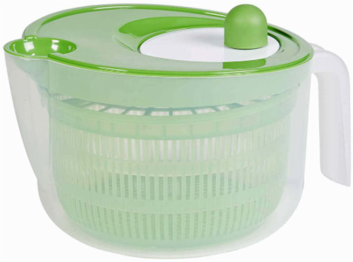 Everyday Living Salad Spinner - Green/Clear Perspective: front