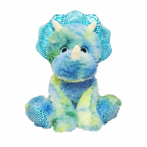Holiday Home Dino Plush Toy - Blue/Green Perspective: front