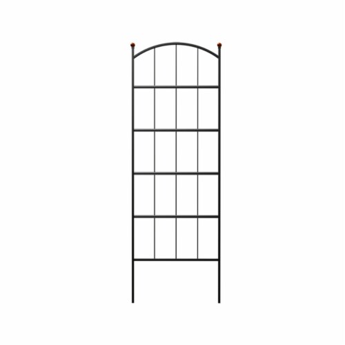 The Joy of Gardening Modern Farmhouse Trellis - Black Perspective: front