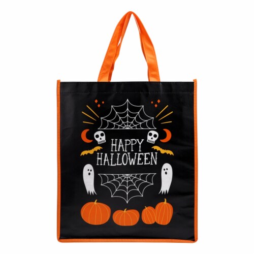 Holiday Home Happy Halloween Treat Bag Perspective: front