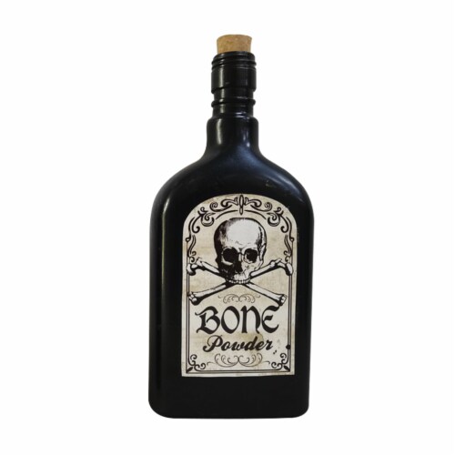 Holiday Home Bone Glass Potion Bottle Perspective: front