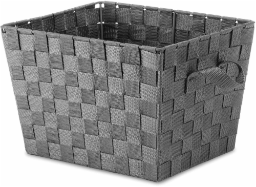 Everyday Living Small Woven Strap Tote - Gray Perspective: front