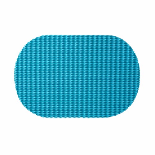 Elrene Home Fashions Waffle Placemat - Turquoise Perspective: front