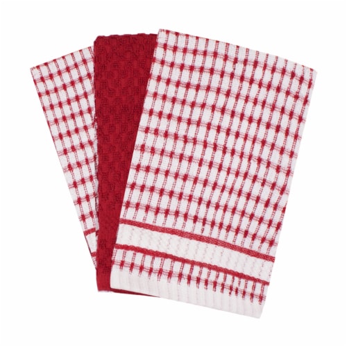 Everyday Living® Popcorn Kitchen Towel - Red, 3 pk - Kroger