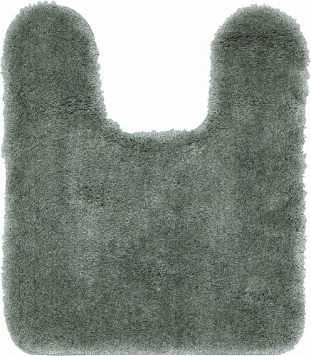 Performance Quick Dry Contour Bath Rug - Sage Green Perspective: front