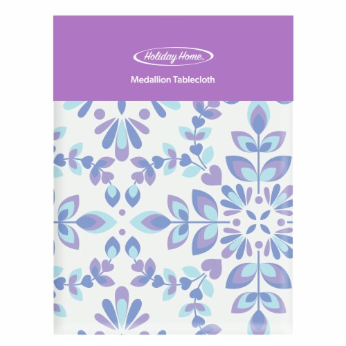 Holiday Home™ Vinyl Tablecloth - Medallion Perspective: front
