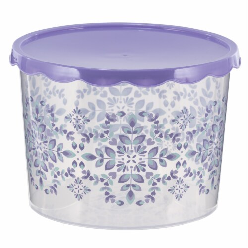 Holiday Home Medallion Cookie Container Perspective: front