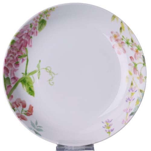 Dash of That Hidden Hollow Dinner Bowl - White Perspective: front