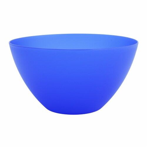 HD Designs Outdoors Round Serve Bowl - Blue Perspective: front