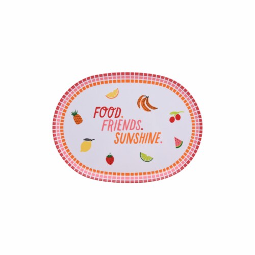 HD Designs Outdoors® Oval Tray - Friends Perspective: front