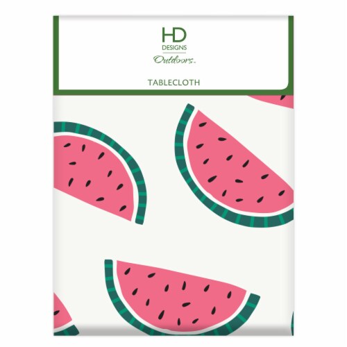 HD Designs Outdoors™ Watermelon Vinyl Tablecloth Perspective: front
