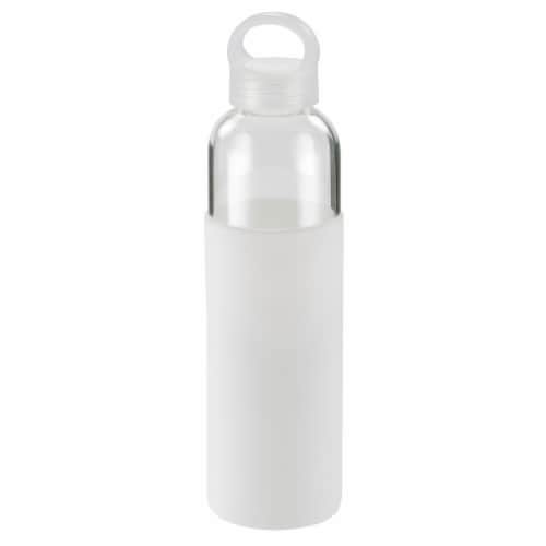 HD Designs Outdoors® Tall Glass Bottle with Sleeve & Loop - White Perspective: front
