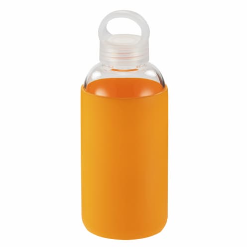 HD Designs Outdoors Tall Glass Bottle with Sleeve & Loop - Orange Perspective: front