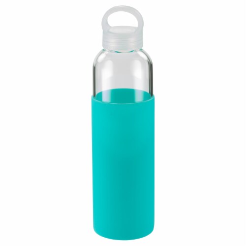 HD Designs Outdoors Tall Glass Bottle with Sleeve & Loop - Blue Perspective: front