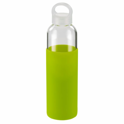 HD Designs Outdoors Tall Glass Bottle with Sleeve & Loop - Green Perspective: front