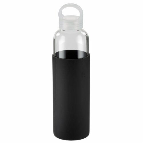 HD Designs Outdoors Tall Glass Bottle with Sleeve & Loop - Black Perspective: front