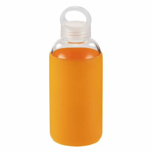 HD Designs Outdoors Glass Bottle with Sleeve & Loop - Orange Perspective: front