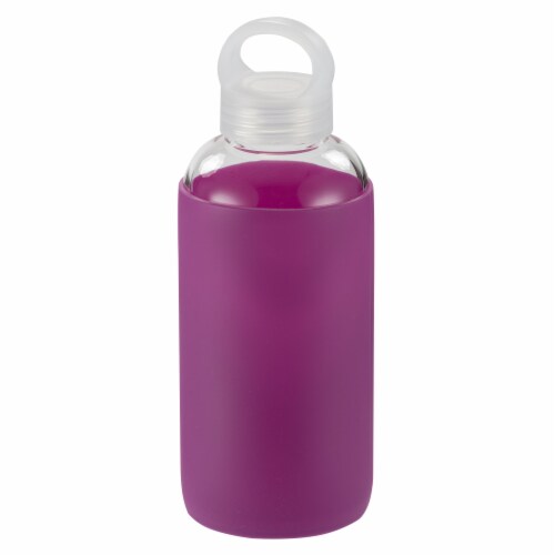 HD Designs Outdoors Glass Bottle with Sleeve & Loop - Purple Perspective: front