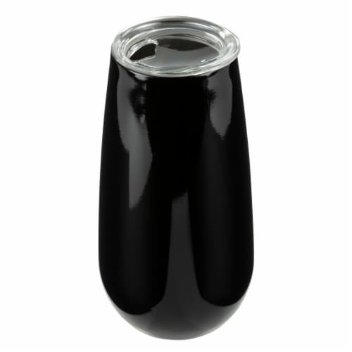 HD Designs Outdoors Stainless Steel Black Champagne Flute Perspective: front