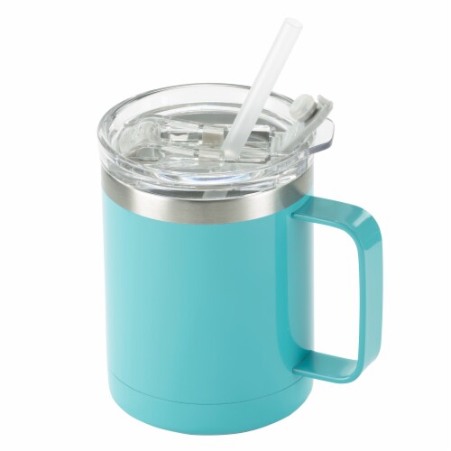 HD Designs Outdoors Double Wall Vacuum Blue Mug Perspective: front