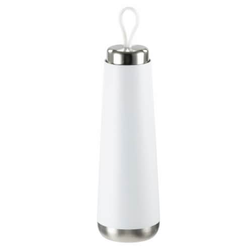 HD Designs Outdoors® Double Wall Stainless Steel Tear Drop Bottle - White Perspective: front