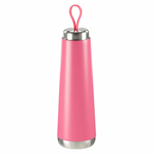 HD Designs Outdoors® Double Wall Stainless Steel Tear Drop Bottle - Pink Perspective: front