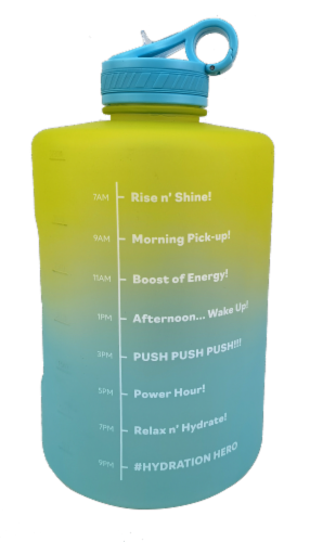 HD Designs Outdoors Gallon-A-Day Jug - Green/Blue Perspective: front