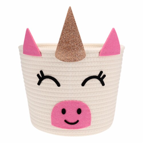HD Designs Rope Bucket - Unicorn Perspective: front