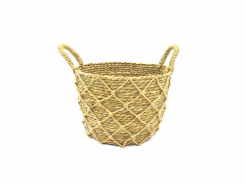 HD Designs Round Jute Rope Basket Perspective: front