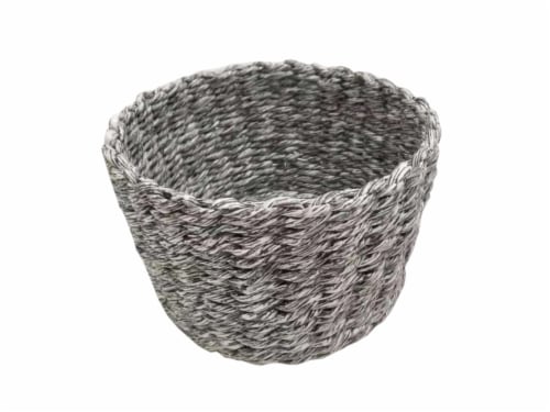 HD Designs Large Gray Paper Rope Basket Perspective: front