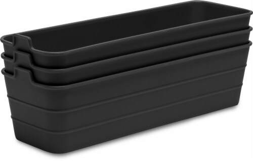 Everyday Living Black Sotrage Basket Perspective: front