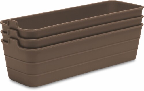 Everyday Living Narrow Basket Set - Espresso Perspective: front