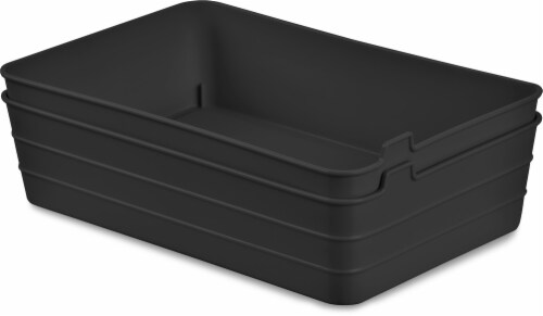 Everyday Living Black Storage Baskets Perspective: front