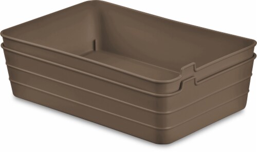 Everyday Living Espresso Rectangular Storage Baskets Perspective: front