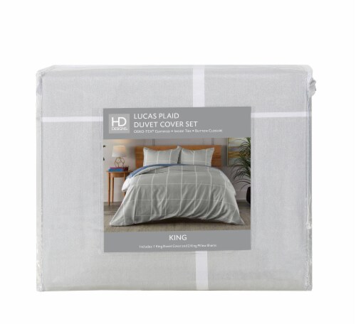 HD Designs Lucas Plaid 3pc Duvet Set Perspective: front