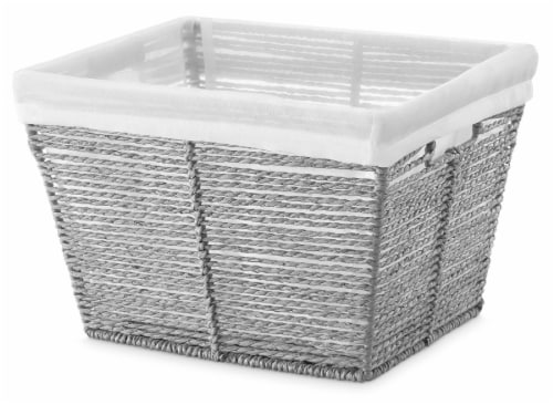 Everyday Living Twisted Paper Small Tote - Gray Perspective: front